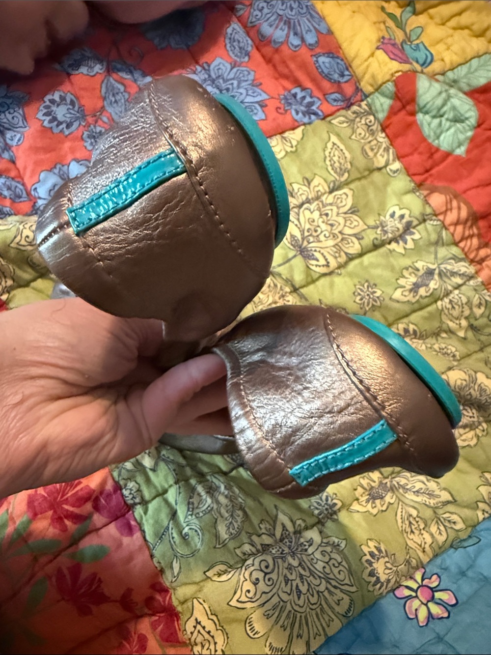 Tieks Bronze Ballet Flats - Picture 4 of 4